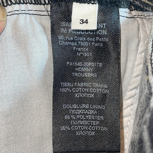 Isabel Marant Etoile Hominy Grey Jean size EU 34/2 US - Picture 9 of 10